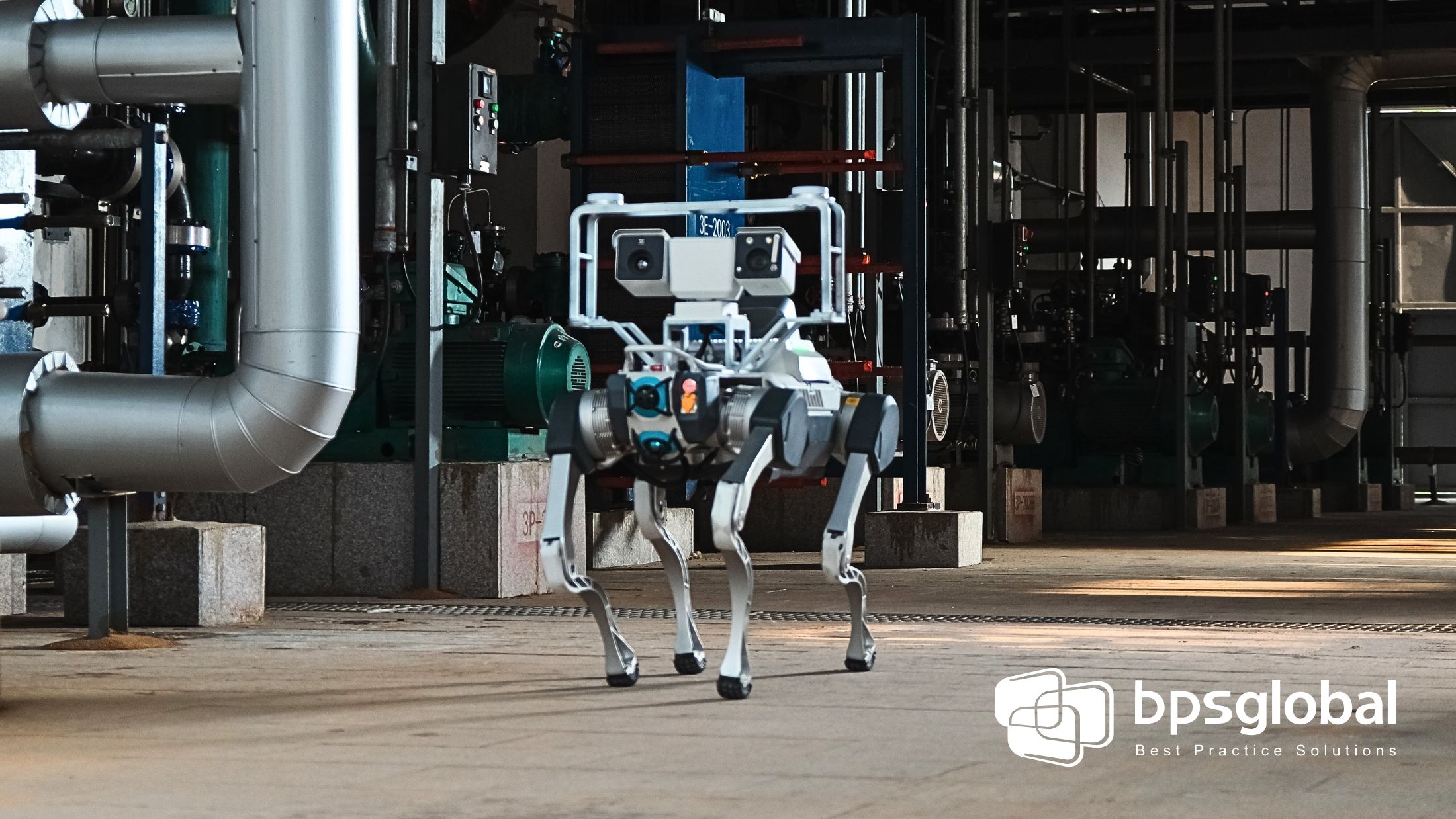 M30 robot dog in warehouse